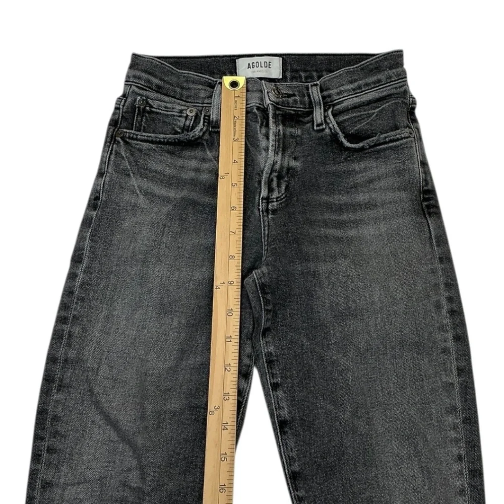 Agolde Pinch Waist Skinny High Waist in Grey Jeans Denim